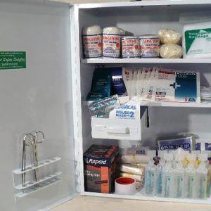 construction workplace high risk first aid kit wall mount